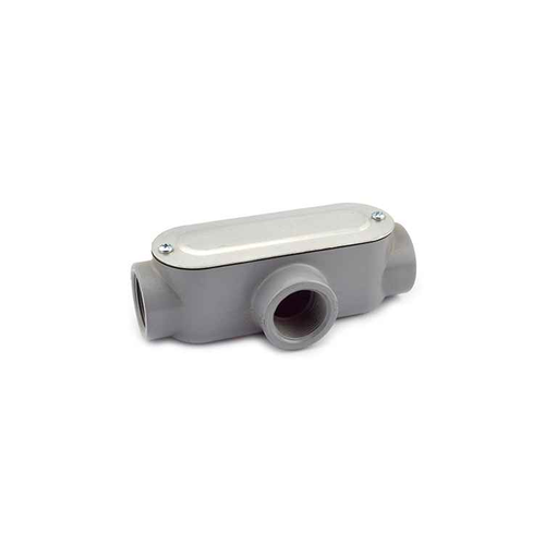 Bridgeport Fittings Type T Aluminum Conduit Body with Cover and Gasket