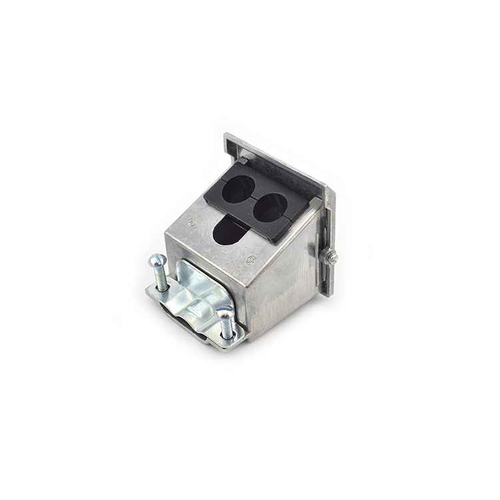 Bridgeport Fittings Aluminum Service Entrance Cap for Oval Cable - 25/32" Dual Port FB-1 Rated