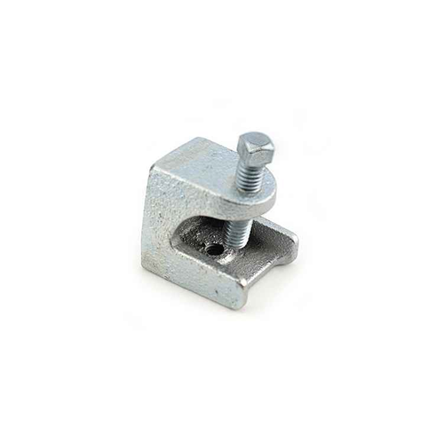 Bridgeport Fittings Single Screw Beam Clamp Insulator Support - Malleable Iron with Zinc Electroplate Finish