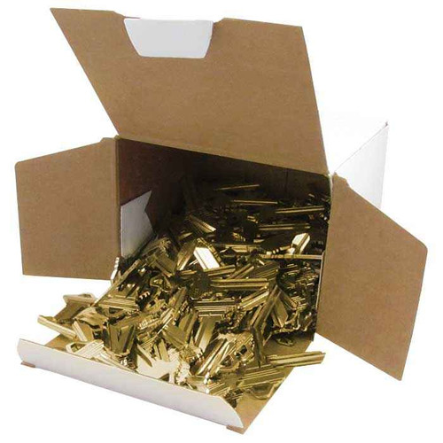 Ilco SC1-250-BASIKS Schlage SC1 Keyway Brass Key Blanks, 250 Piece Pack