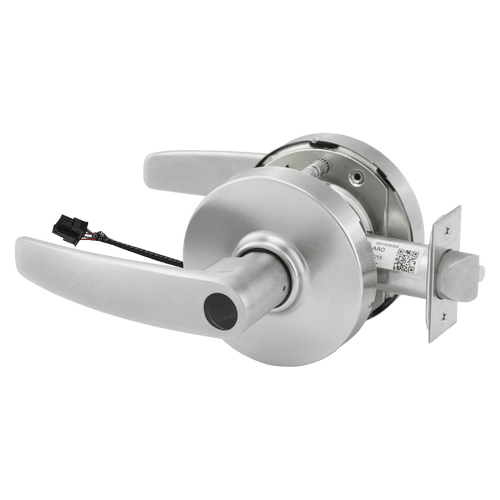 Sargent LC10XG7 Series - Electromechanical Field Selectable Fail Safe / Fail Secure 12 / 24 Volt DC Cylindrical Lever Lock Grade 1 with L Rose and ASA Strike Less Cylinder