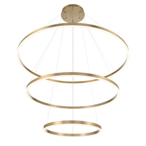 Eurofase Lighting Spunto 61" Wide 3-Tier Ring LED Chandelier 3000K