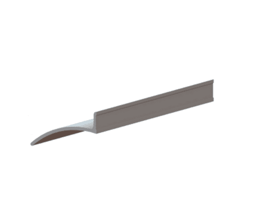 Hager Drip Cap, Milled Aluminum Finish