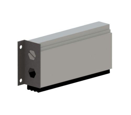 Hager 747S -N 36" Automatic Heavy Duty Door Bottom, Surface Applied End Caps Furnished, Neoprene Insert