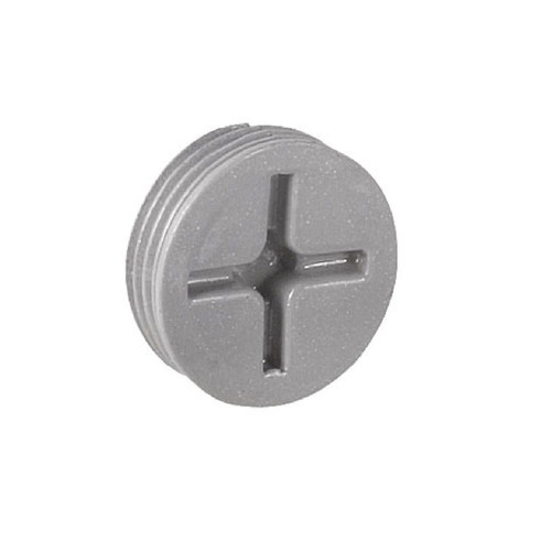 TayMac CP5075S Weatherproof Cast Metal Closure Plug, 3/4 in. NPT, Gray (Box of 50)