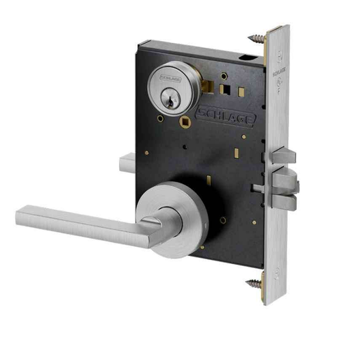 Schlage PM080 Grade 1 Storeroom with Cylinder Mortise Lock - Neptune Lever