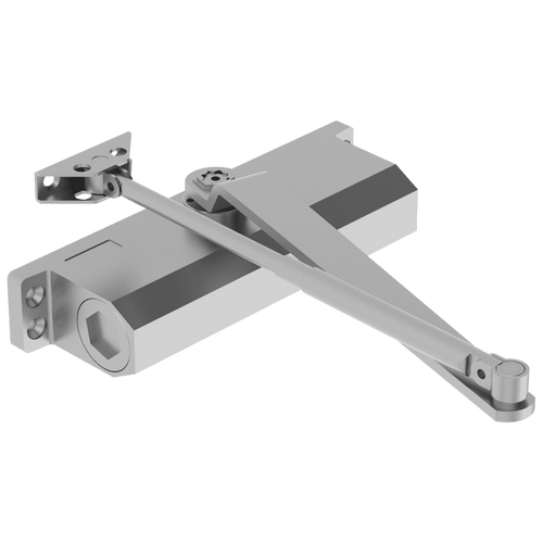 Hager 5400-MLT Grade 2 Surface Closer, Push or Pull Side Tri Mounting, Regular Double Lever Arm, Size 2 to 5 Adjustable, Non Handed