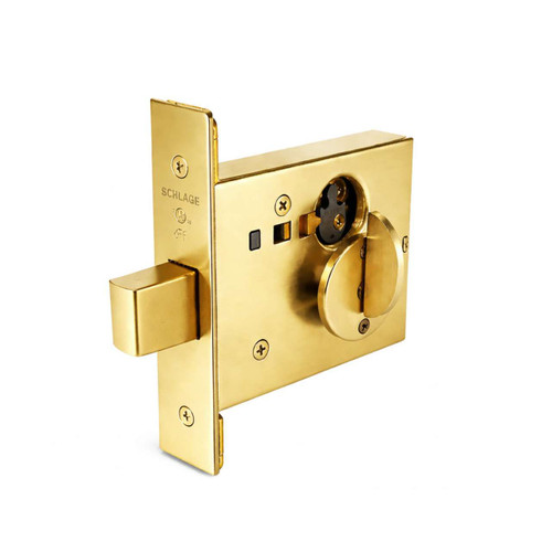 Schlage L460L Grade 1 Entrance/Office Small Case Mortise Deadbolt, Cylinder x Thumbturn, Less Conventional Cylinder, 5-9/16" x 1-1/4" Face Size