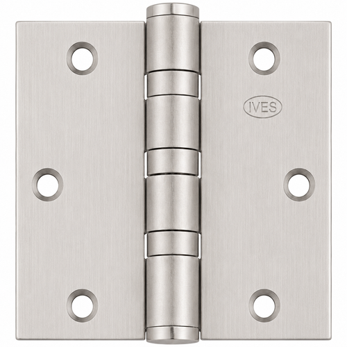 Ives 5BB1 NRP 5-Knuckle Ball Bearing Hinge, Standard Weight, 4-1/2" x 4-1/2", Non-Removable Pin