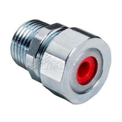 Topaz Lighting Steel Flexible Cord Connector with Strain Relief