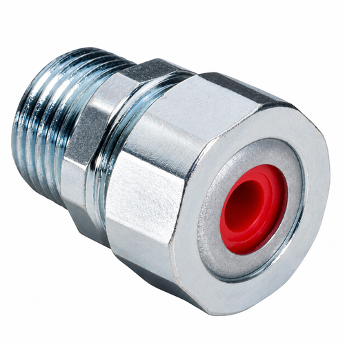 Topaz Lighting 50A450 Steel Flexible Cord Connector with Strain Relief