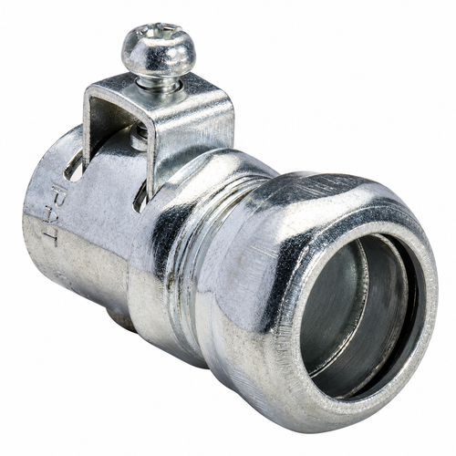 Topaz Lighting 431TBS EMT Compression Top-Bite Combination Coupling, Steel, Zinc-Plated