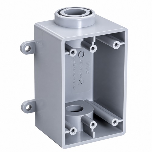 Topaz Lighting 1288 Schedule 40 PVC FSC Type Conduit Box, Single