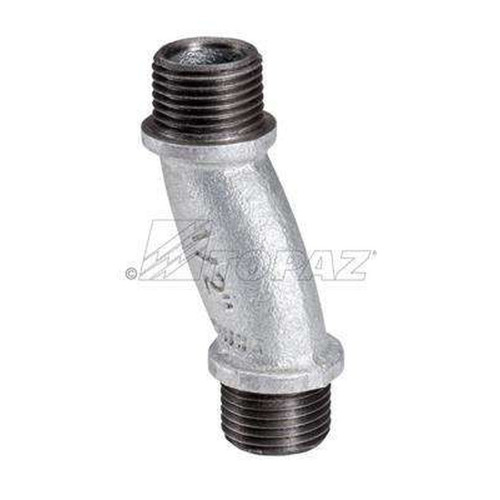 Topaz Lighting Rigid Offset Nipple, Malleable Iron, Hot-Dip Galvanized