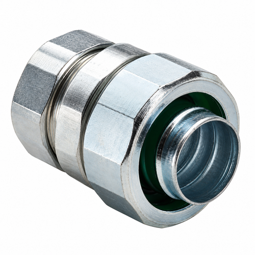 Topaz Lighting 271 Steel Compression Combination Coupling, EMT to Liquidtight, Zinc-Plated