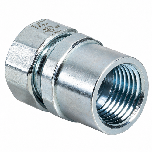 Topaz Lighting 392C Compression-Type EMT to Rigid Combination Coupling, Zinc-Plated