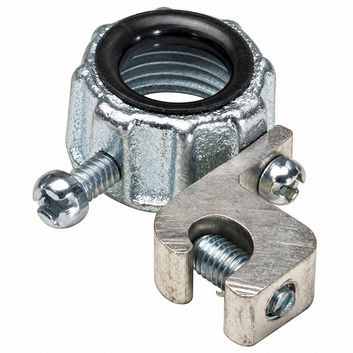 Topaz Lighting 334 Insulated Zinc Die-Cast Grounding Bushing, Aluminum Lay-In Lug