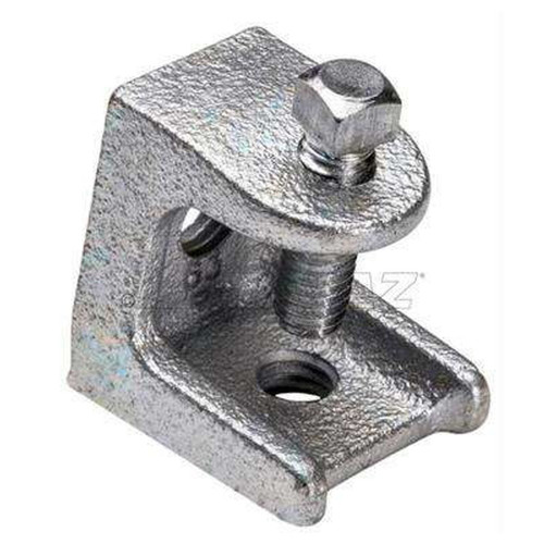 Topaz Lighting Malleable Iron Small Body Beam Clamp, 3/8"-16, Single Screw Two-Hole