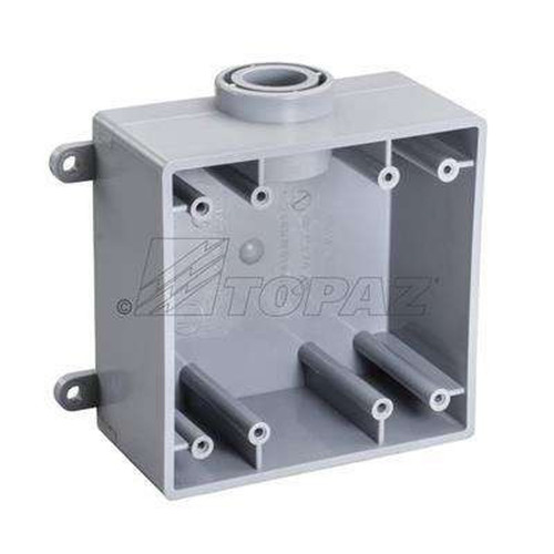 Topaz Lighting Schedule 40 PVC Double FSE Type FD Box