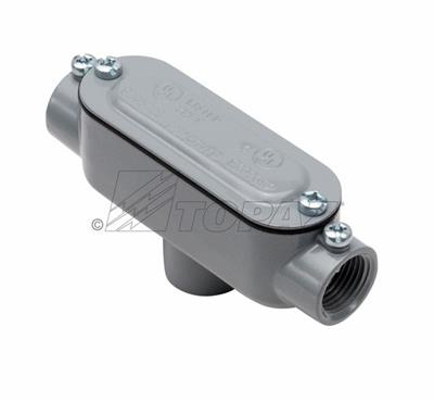 Topaz Lighting EMT & Rigid Aluminum Conduit Body with Cover & Gasket