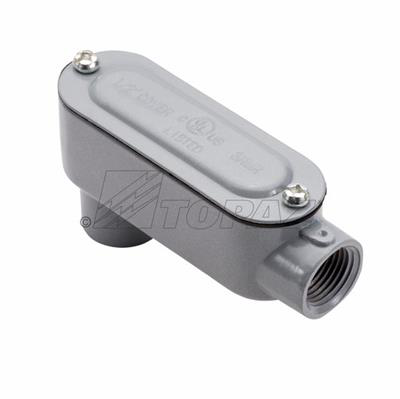 Topaz Lighting Threaded Rigid Conduit Body with Cover & Gasket