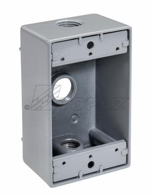 Topaz Lighting Deep Single Gang Weatherproof Electrical Box