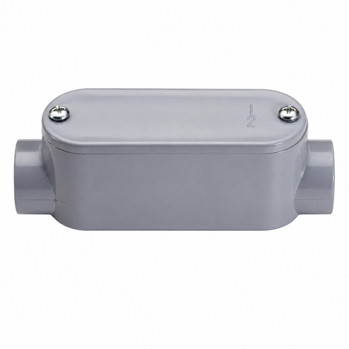 Topaz Lighting 1141-1142 Schedule 40 PVC Conduit Body with Junction Box
