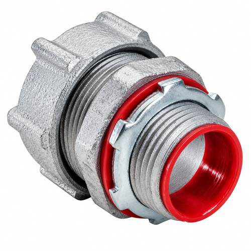 Topaz Lighting 261MIRT Raintight Compression Connector, Malleable Iron, Insulated Throat