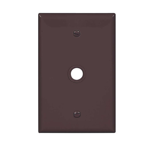 Cooper Wiring Devices Mid-Size Telephone & Coaxial Wallplate, Polycarbonate