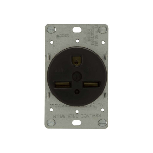 Cooper Wiring Devices Three-Phase Power Receptacle, Glass-Filled Nylon