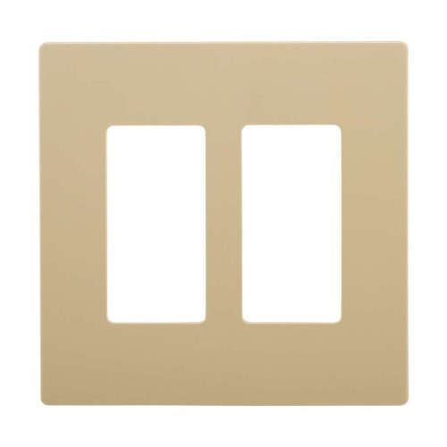 Cooper Wiring Devices Two-Gang Decorator Screwless Wallplate, Polycarbonate