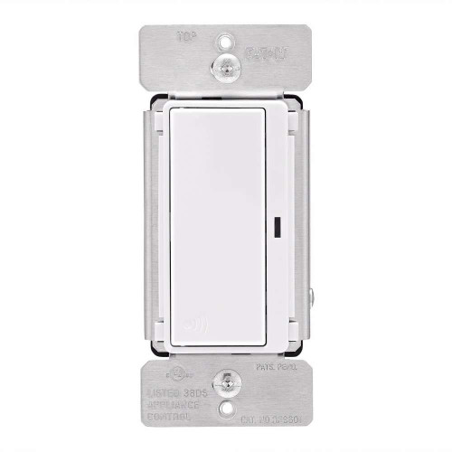 Eaton Z-Wave plus decorator switch, Power Failure Memory, 15A, 120V, White, 60 Hz, LED, CF