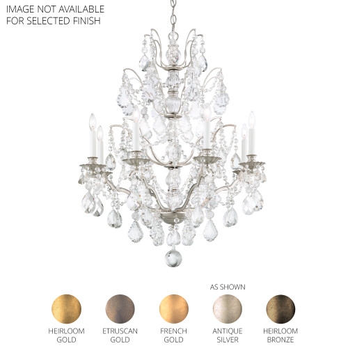 Schonbek SCH-5771 Bordeaux 8 Light 28in x 32in Two-Tier Chandelier