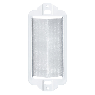 Leviton Decora Brush Pass-Through Insert, White, Molded Plastic