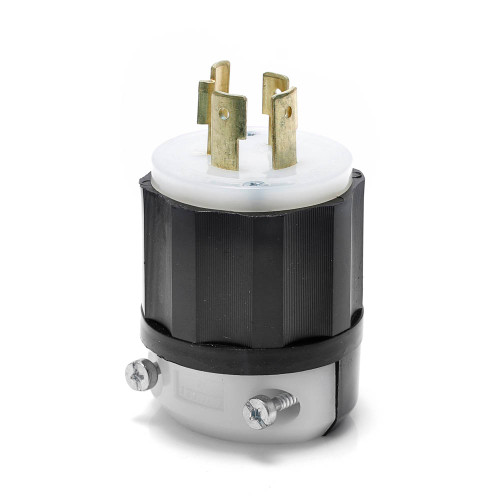 Leviton 2431 Industrial Grade Locking Plug, 4-Wire 3-Pole, 480V 3-Phase 20A