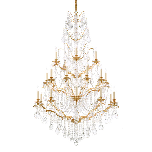 Schonbek SCH-5782 Bordeaux 25 Light 40in x 64.5in Four-Tier Chandelier