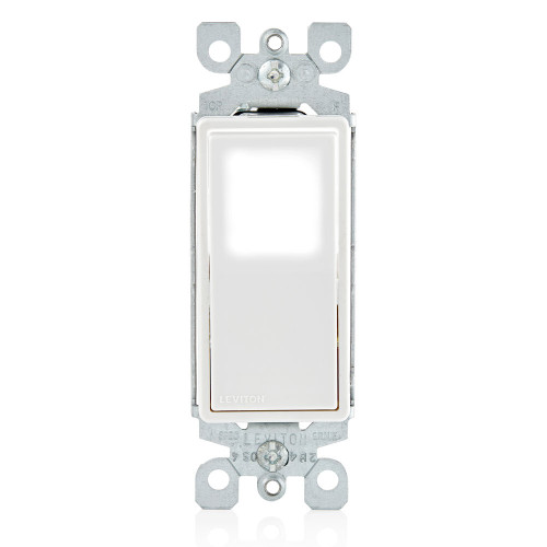 Leviton 120-277V AC 1-Pole LED Illuminated Residential Grade Rocker Switch