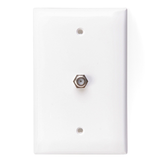 Leviton Nylon 1-Port Modular Mid-Size Video Wall Jack, Decora®