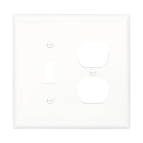 Leviton Thermoplastic Nylon Device Mount Midway Size 2-Gang Wallplate