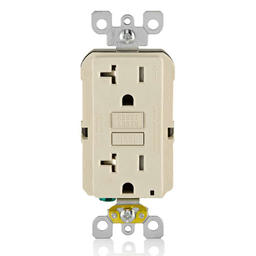 Leviton Slim Tamper-Resistant Self-Test GFCI Receptacle