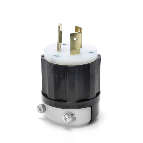Leviton Industrial Grade Locking Plug, NEMA L6-20P, 20A 250V