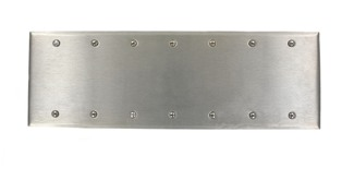 Leviton No-Device Blank Wallplate, 1-Gang Thermoplastic Nylon, 84067-40