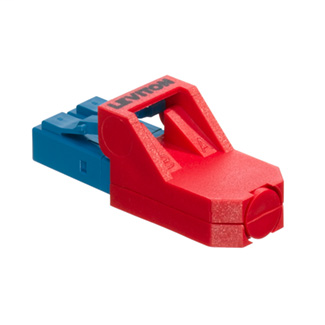 Leviton Port Protection Plug with Dust Cap, Secure Keyed LC System
