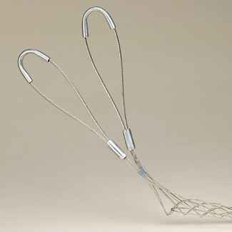 Leviton Double U Eye, Split Lace Mesh, Single Weave, Standard Duty, Support Wire Mesh Grip .500 - .610 Cable Dia.Range, Length