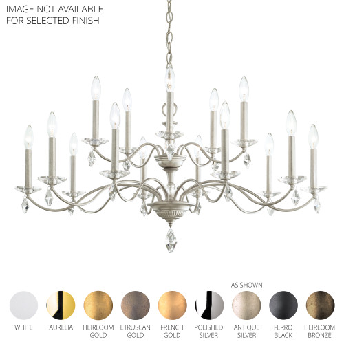 Schonbek SCH-MD1015N Modique 15 Light 39.5in x 22in Two-Tier Chandelier