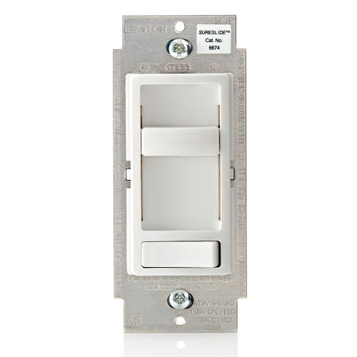 Leviton Electro-Mechanical Dimmer Switch, 120-277V AC, White