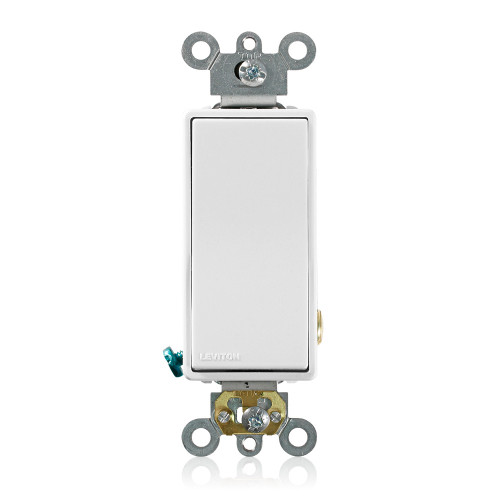 Leviton Grade Rocker AC Quiet Switch, 120/277V, 20A, 1-Pole