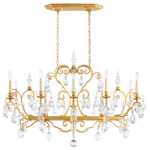 Schonbek SCH-3795 Renaissance 10 Light 46in x 34in Linear Chandelier