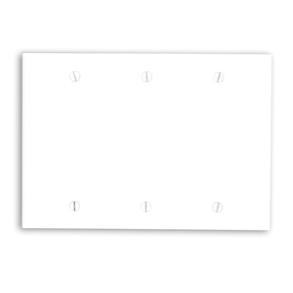 Leviton Thermoset Midway 1-Gang Blank Wallplate, White