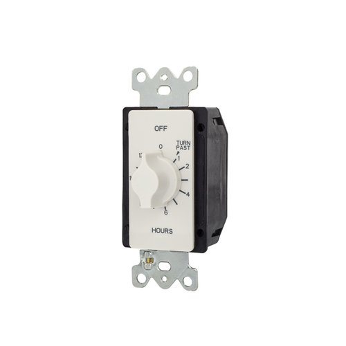 NSi Industries 2-Hour Spring Wound In-Wall Timer Switch, SPDT, 125-277V, White